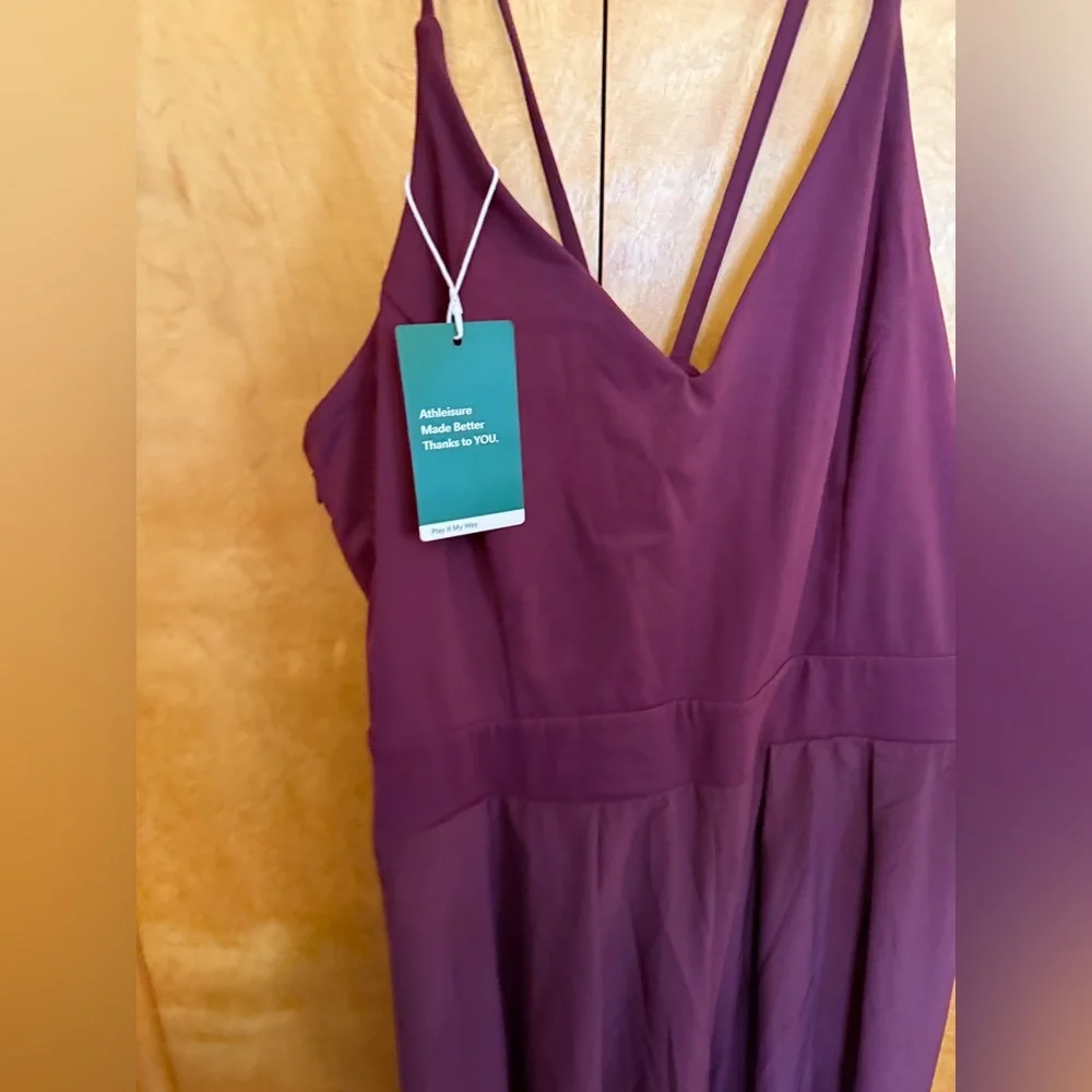 Halara **NWT** Backless Wide Leg Quick Dry Resort Slip Jumpsuit - Picture 7 of 9